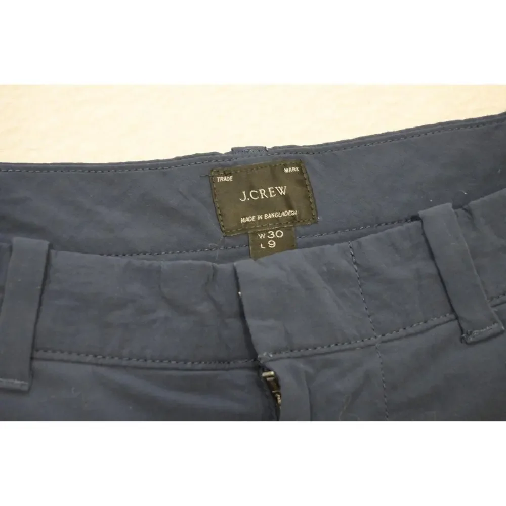 J Crew‎ Golf Shorts Shorts Performance Wicking Stretch Blue Flat Mens Size 30